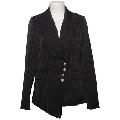 Blazer (Noir) de Attentif Élasthane, Polyester