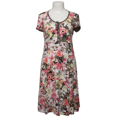 Jurk (Groen, Roze, Geel) van G.W. Viscose, Elastaan