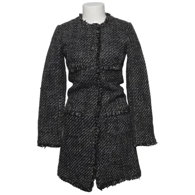 Manteau (Noir, Blanc) de Veronica Virta Acrylique, Fibre métallique, Polyamide, Polyester, Laine