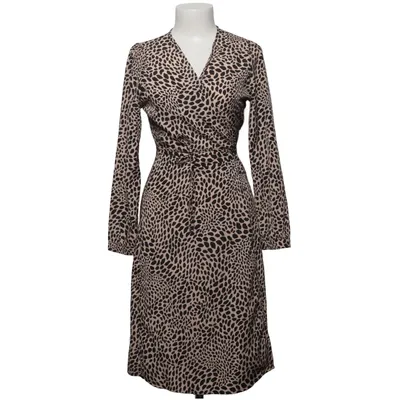 Wrap dress (Beige, Black) from Zafsi Blings Cotton, Elastane, Polyester