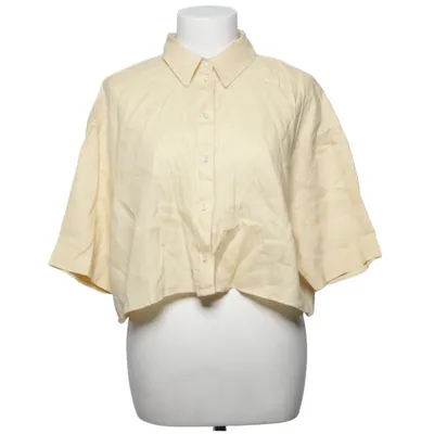 Short sleeve shirt (Yellow) from H&M Premium Quality Linen
