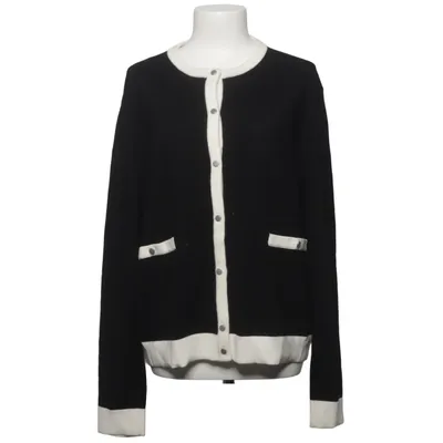 Cardigan (Zwart, Wit) van Claudia Sträter Wol
