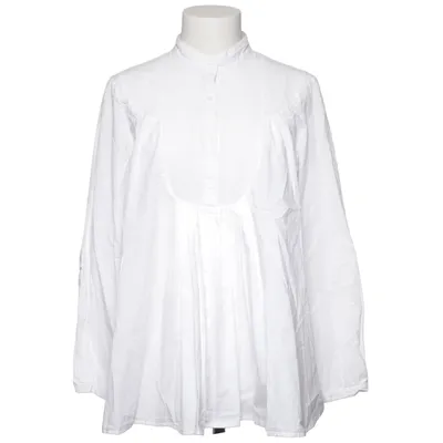 Blouse (White) from Massimo Dutti Woman Cotton