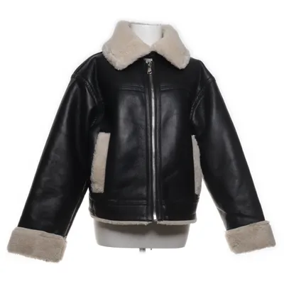 Shearlingjacka (Svart, Beige) från NA-KD Polyester, Polyuretan