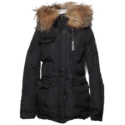 Dunfrakke (Sort) fra Hollies Bomuld, Dun, Fjer, Polyester