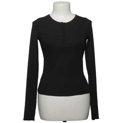 Henley shirt (Zwart) van Dazy Elastaan, Polyester