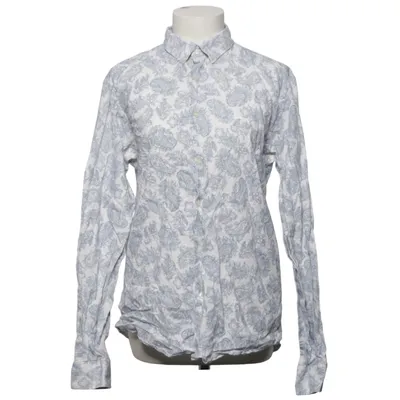 Shirt (Blue, White) from S.C.W. Made for you Cotton, Linen