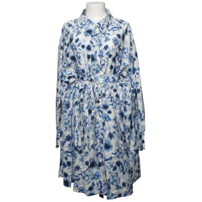 Skjortklänning (Vit, Blå) från H&M Viskos, Polyamid