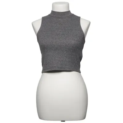 Crop top (Grijs) van Divided by H&M Katoen, Elastaan, Polyester