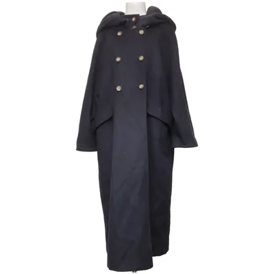 Coat (Blue) from Ravens Alpaca wool, Polyamide