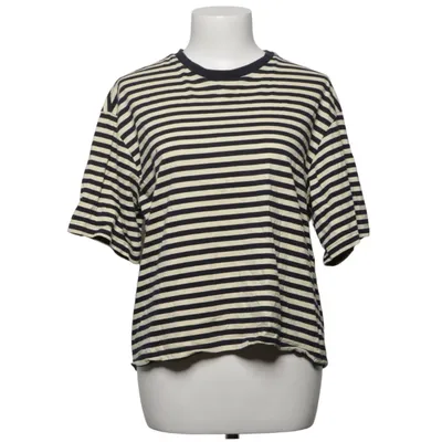 T-shirt (Blå, Beige) fra Anko Bomuld