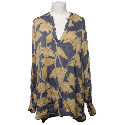 Bluse (Blå, Beige) fra Maja Roos Silke, Viscose