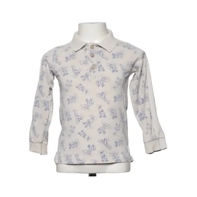 Rugby shirt (Beige, Blauw) van Disney x Polarn O. Pyret Elastaan, Organisch katoen