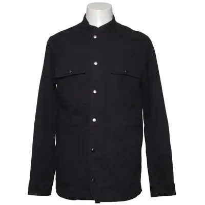 Skjortejakke (Sort) fra Forever 21 Men Bomuld, Elastan