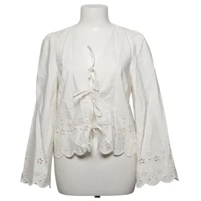 Wikkelblouse (Wit) van Soaked in Luxury Katoen