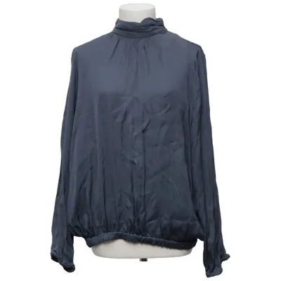 Bluse (Blå) fra Dotted Blue Viscose