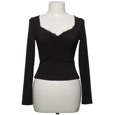 Haut (Noir) de Romwe Élasthane, Polyester