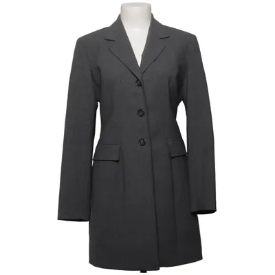 Manteau (Gris) de Claude Zana Élasthane, Polyester, Laine