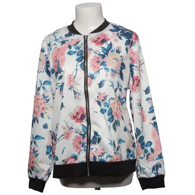 Bomberjack (Wit, Meerkleurig) van Fashion Classic Elastaan, Polyester