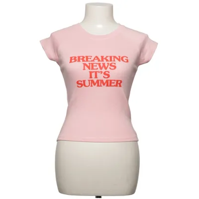 T-shirt (Rosa) från Zara Bomull, Elastan