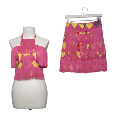 Set (Roze, Geel, Meerkleurig) van Versace for H&M Elastaan, Polyester, Zijde