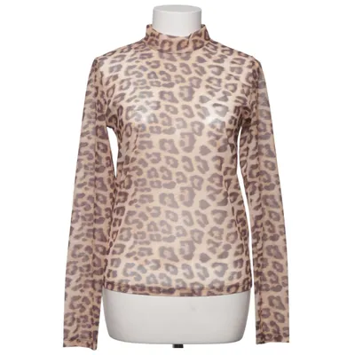 Top (Beige, Brown) from Pieces Elastane, Polyester