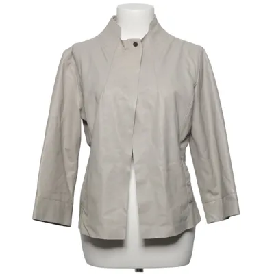 Leather jacket (Gray) from Cigno Nero Leather, Polyester