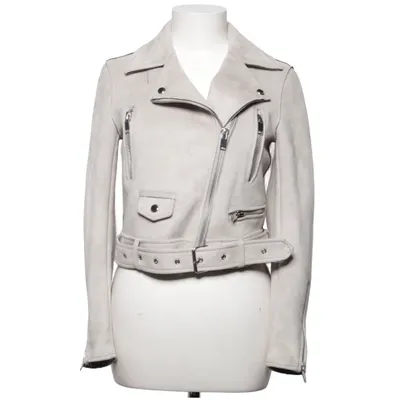 Bikerjack (Beige) van Zara Basic Outerwear Elastaan, Polyester