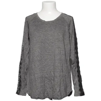 Langarmshirt (Grau, Schwarz) von Julie Fagerholt Elasthan, Leinen