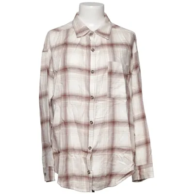 Shirt (Beige, Brown) from Hollister Polyester, Viscose