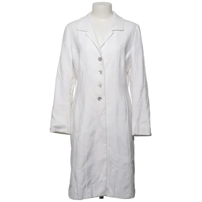 Frakke (Hvid) fra Getti Bomuld, Linned, Viscose
