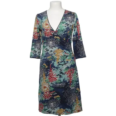Jurk (Blauw, Groen, Meerkleurig) van King Louie Elastaan, Viscose