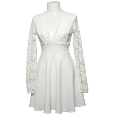Jurk (Wit) van NLY One Elastaan, Polyamide, Polyester