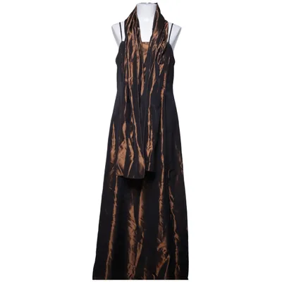 Robe de soirée (Marron) de Your 6th Sense Acétate, Polyester