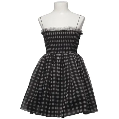 Dress (Black, White) from Rare London Polyester