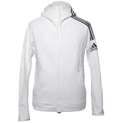 Kapuzenpullover (Weiß) von Adidas Baumwolle, Elasthan, Polyester