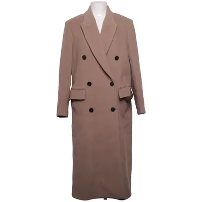 Coat (Beige) from Massimo Dutti Polyamide, Wool