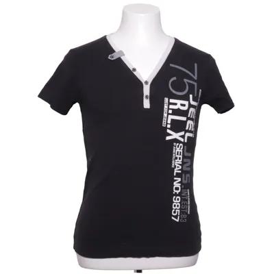 T-shirt (Black, White) from Jeel Cotton
