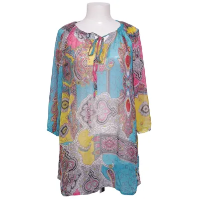 Blouse (Blue, Multicolored) from Zay Polyester