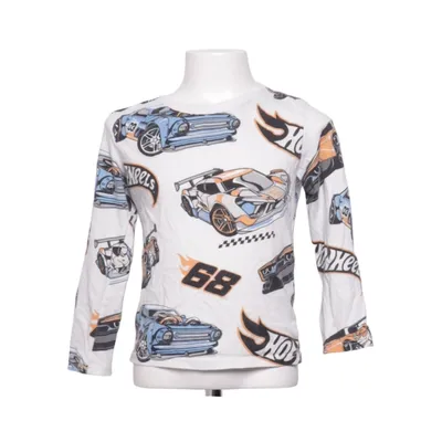 Lange mouwen shirt (Wit, Meerkleurig) van H&M Katoen