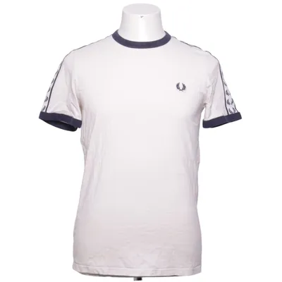 T-shirt (Blanc, Bleu) de Fred Perry Coton, Élasthane, Polyester
