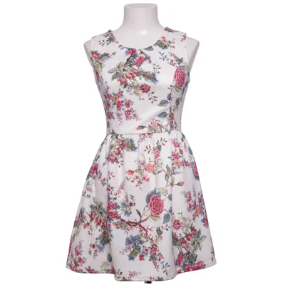 Robe (Blanc, Multicolore) de Cameo Rose Élasthane, Polyester