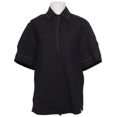 Polotrøje (Sort) fra Victoria Beckham Elastan, Genanvendt polyester, Viscose