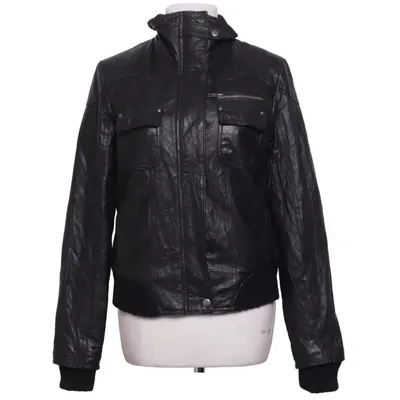 Veste en cuir (Noir) de JSFN by Ellos Cuir, Polyester