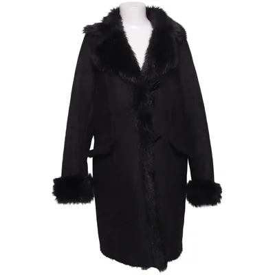 Shearling jas (Zwart) van Chic Acryl, Polyester