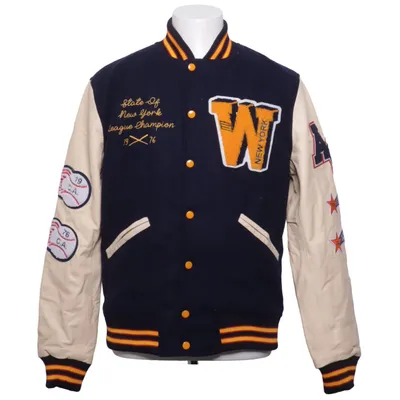 Varsity jacket (Blue, Beige, Multicolored) from American College Leather, Polyester, Wool