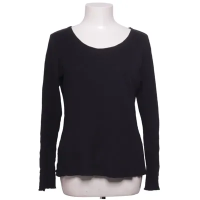 Lange mouwen shirt (Zwart) van Majestic Filatures Kasjmier, Katoen