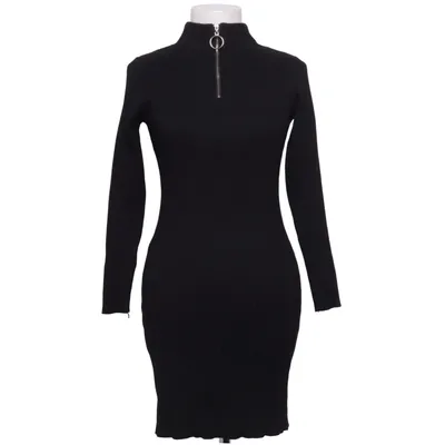 Jurk met col (Zwart) van Cherry Koko Katoen, Elastaan, Polyester