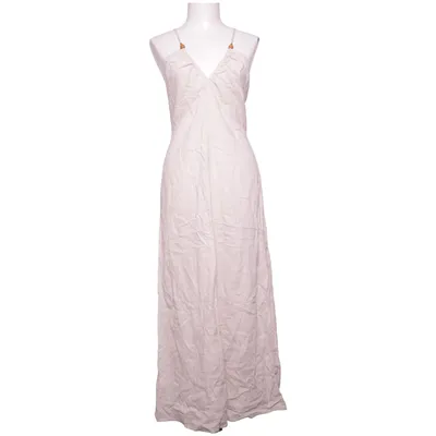 Maxi jurk (Beige) van Mango Linnen, Viscose