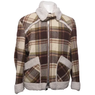 Shearling jacket (Brown, Beige, Multicolored) from Sears Acrylic, Cotton, Polyester, Viscose, Wool